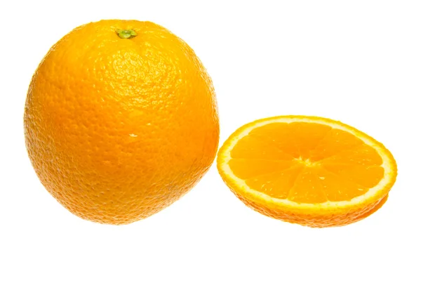 Orange isoliert auf weißem Hintergrund. — Stockfoto