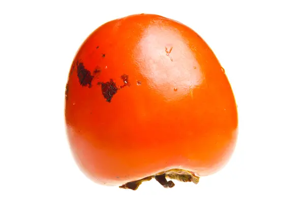 Persimmon isoliert auf weißem Hintergrund. — Stockfoto