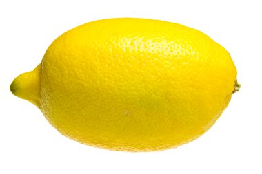 Lemon beyaz bir arkaplanda izole edilmiş.