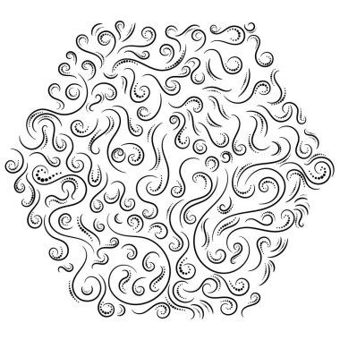 Açılış şablonu ile siyah hatlı çizim