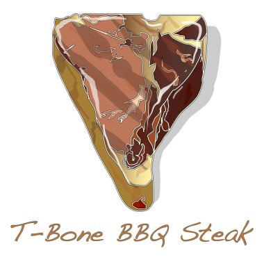 Biftek Barbekü vektör