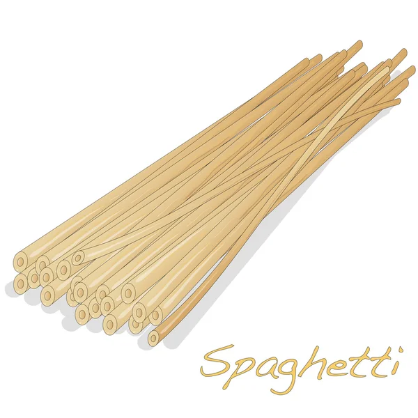 Makarna. Spagetti vektör çizim — Stok Vektör