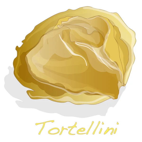 Tortellini vetor italiano — Vetor de Stock