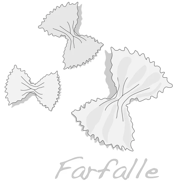 Farfalle-vektorbild — Stock vektor