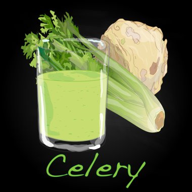 Kereviz vektör çizim