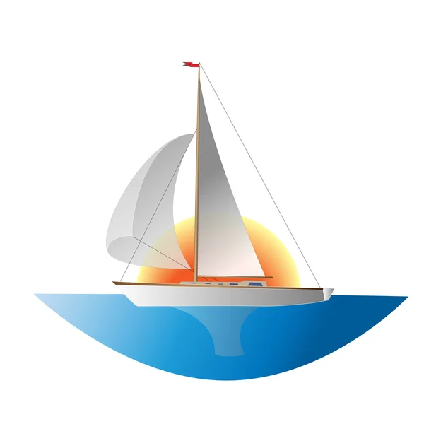 Yacht — Stock Vector