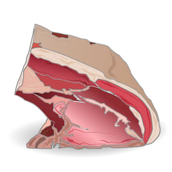 Lamskoteletten — Stockvector