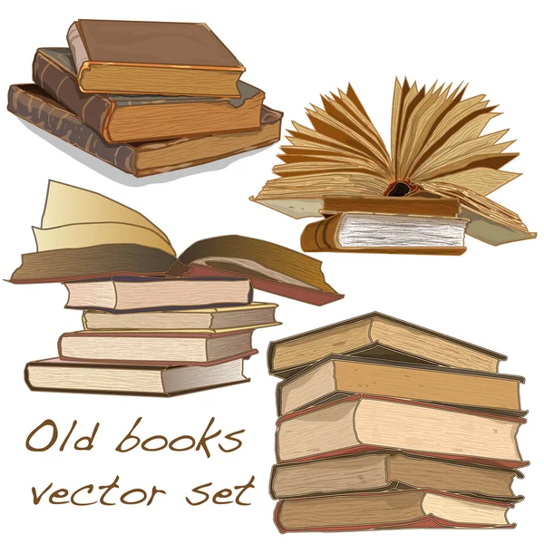 Livros antigos — Vetor de Stock