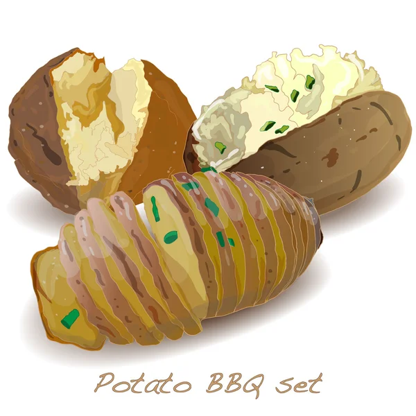 Patates Barbekü vektör