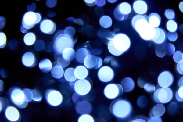 Размытая Фактура Голубого Глайтера Многие Разряженные Боке Рождество Синие Огни — стоковое фото