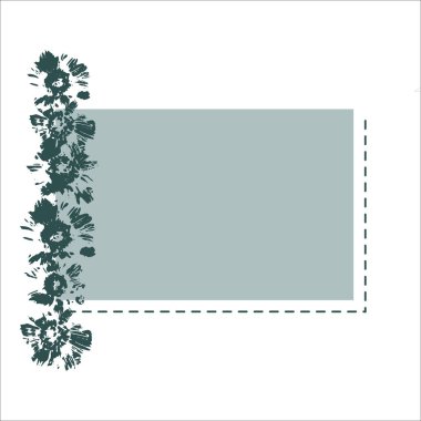 Çivili metin için mavi dikdörtgen arkaplan.