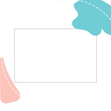 Metin için siyah çerçeveli soyut beyaz arkaplan. Soyut mavi, beyaz arka planda pembe noktalar. Vektör. Metin bilgi tasarımından alıntı yap. Sosyal ağlar hikayeleri ve gönderileri için şablon.