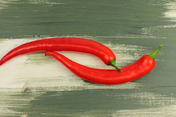 Two red peppers — Stock Photo, Image