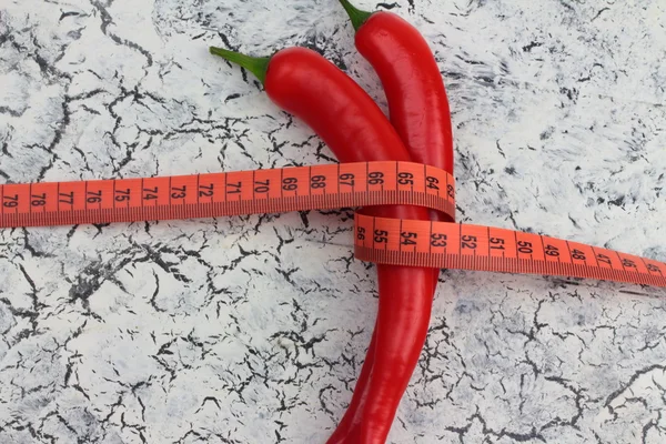 Red pepper slimming — Stock Photo, Image