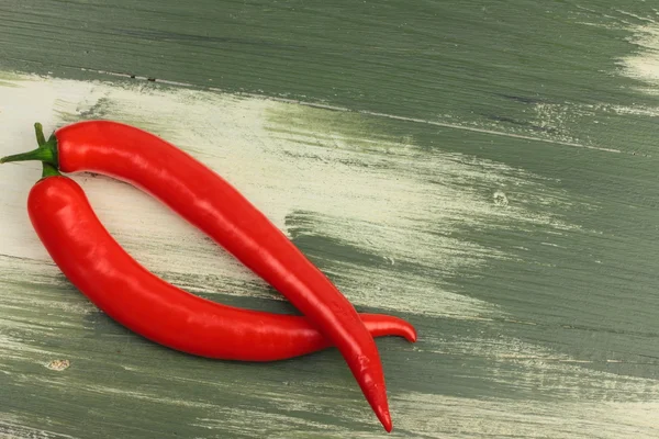 Two red peppers — Stock Photo, Image