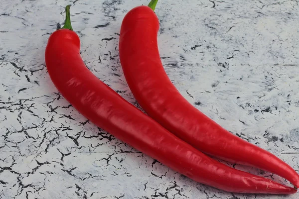 Two red peppers — Stock Photo, Image