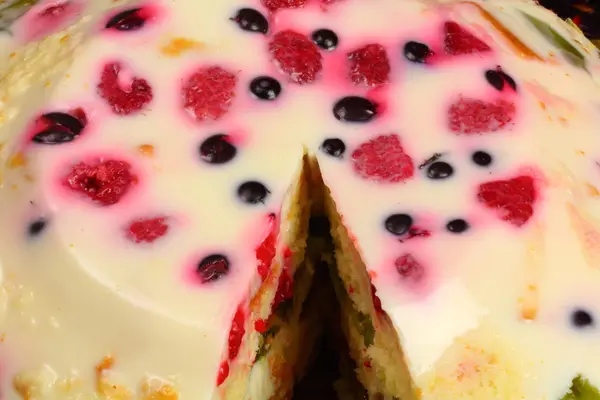 Jelly fruit cake — Stock Photo, Image