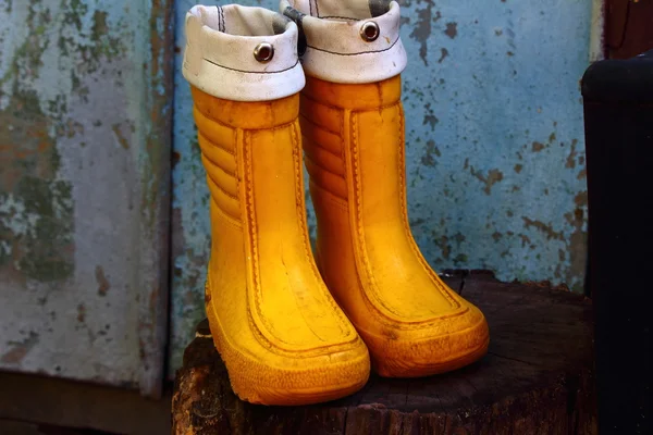 Rubber boots for children — Stock Photo, Image