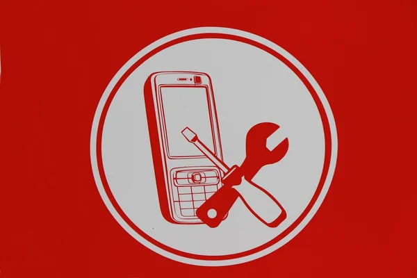 Icon mobile phone repairs — Stock Photo, Image