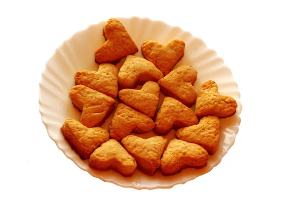 Biscoitos em uma chapa — Fotografia de Stock