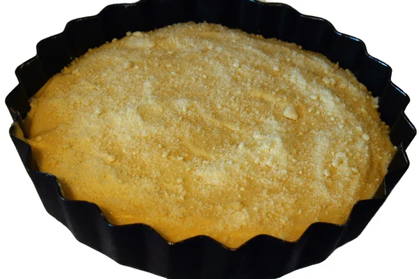 Primer plano de pastel de manzana cruda — Foto de Stock