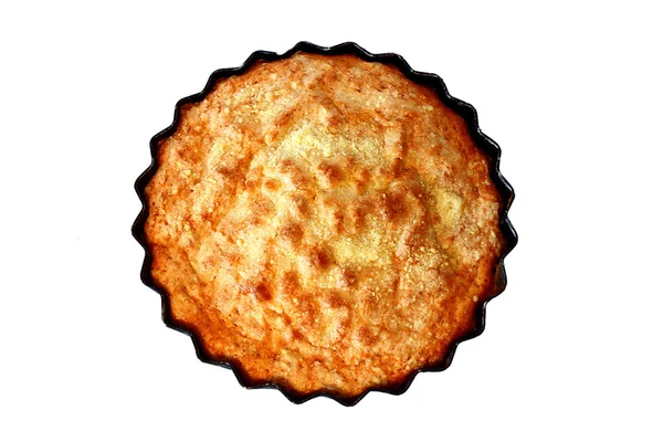 Яблучний пиріг у форми — стокове фото