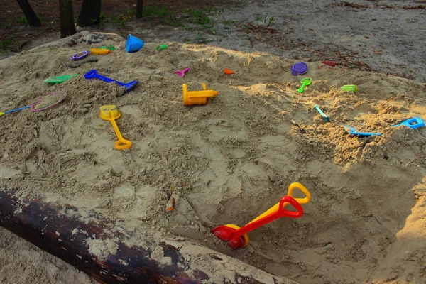 Sandkästen für Kinder — Stockfoto