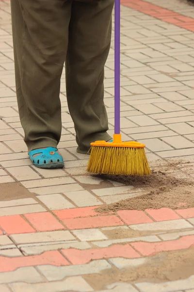 Proceso de recogida de basura — Foto de Stock