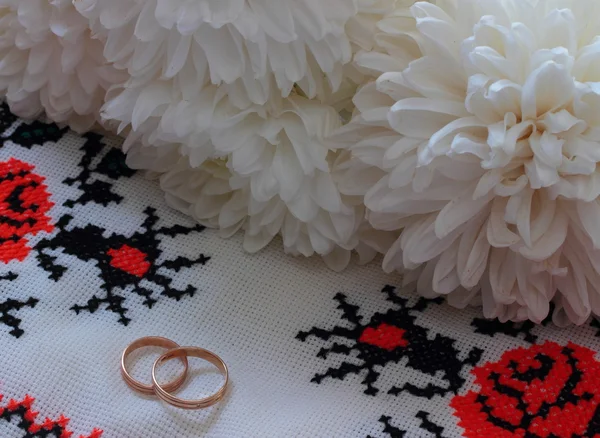 Anillos de boda — Foto de Stock