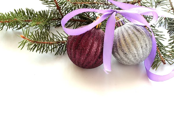 Světlé vánoční koule — Stock fotografie