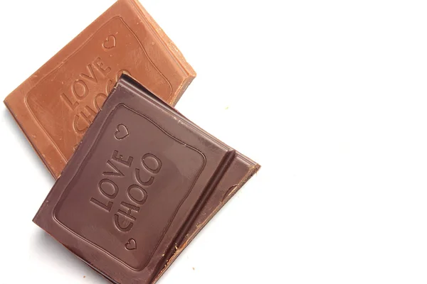 En sevdiğiniz çikolata parçaları — Stok fotoğraf