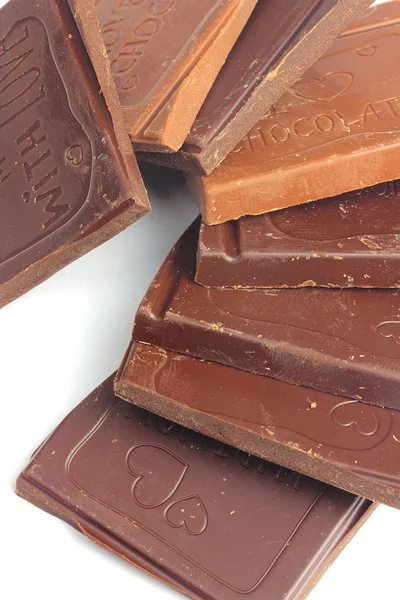 Много шоколадных батончиков — стоковое фото