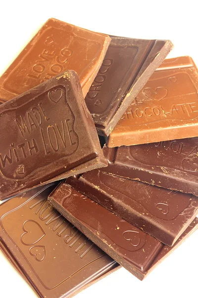 Много шоколадных батончиков — стоковое фото