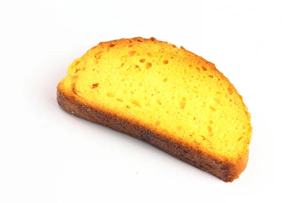 Cracker from white bread closeup — Stock Photo, Image