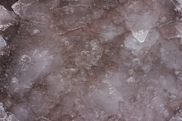 Textur von Eis auf der Straße — Stockfoto