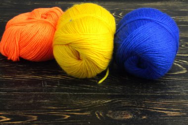 renkli iplik örme için