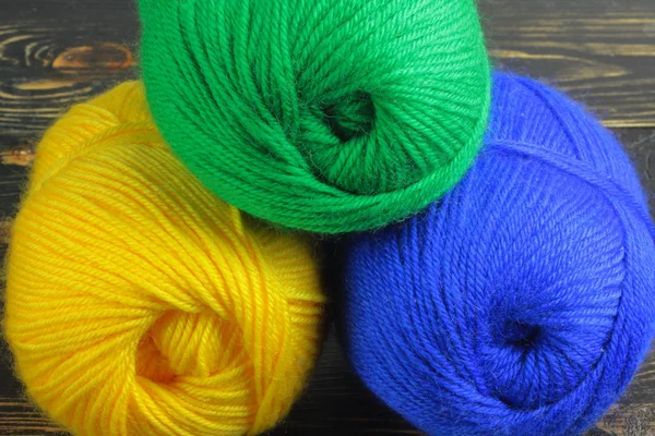 Colored yarn for knitting — Stock Photo, Image