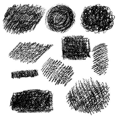 Siyah tebeşir doku kümesi.