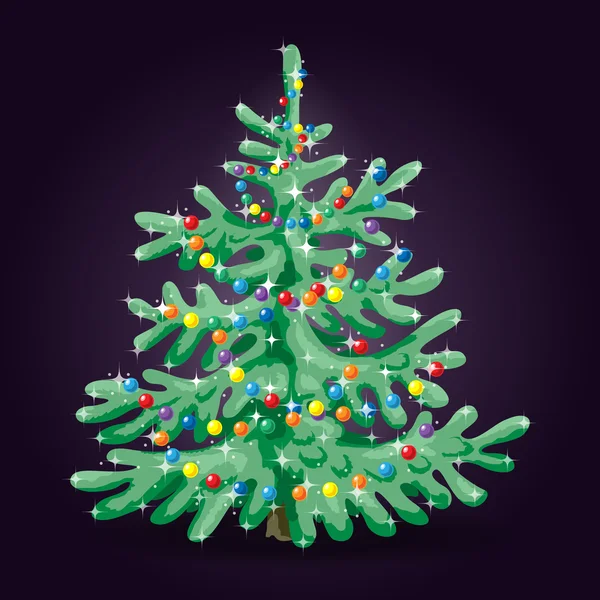 Arbre de Noël — Image vectorielle