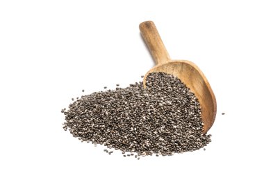Chia tohum ve tahta kaşık