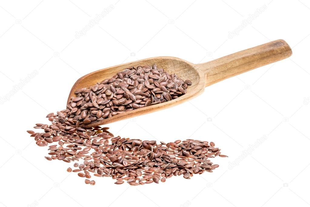 Linseed on a spoon