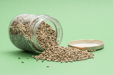 Hempseeds cam kavanozda