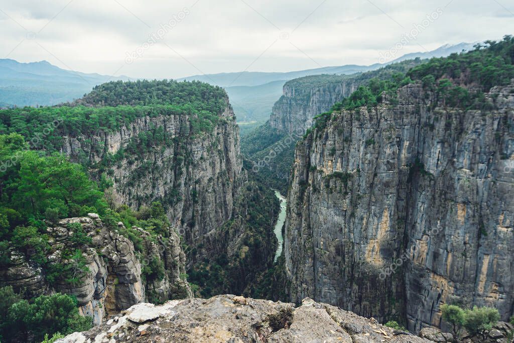 Tazi Canyon (Wisdom Valley or Bilgelik Vadisi) in Manavgat, Antalya, Turkey. Greyhound canyon.