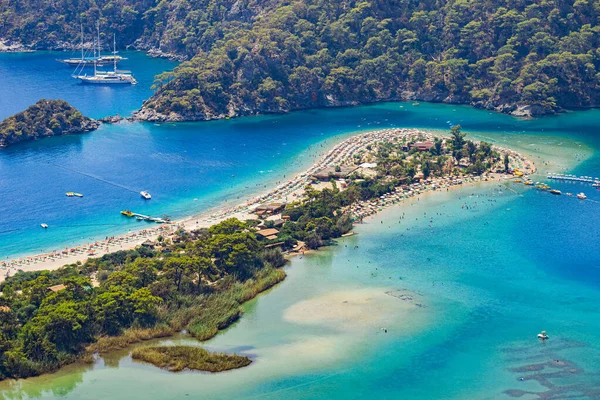 Oludeniz Kumburnu Beach Fethiye Mugla Turquía Increíble Paisaje Playa Oludeniz —  Fotos de Stock