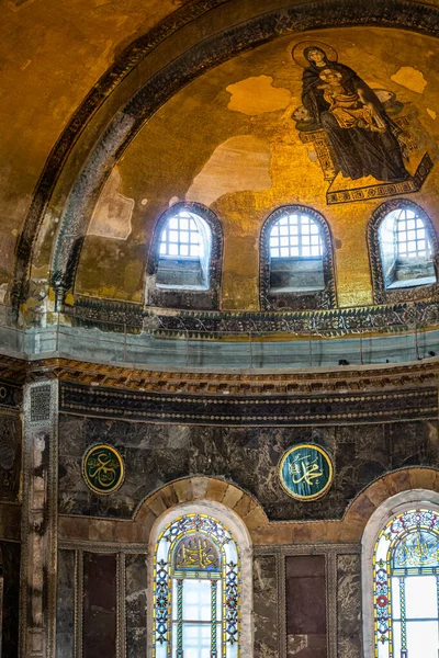 Стамбул Турция Сентября 2019 Года Интерьерный Вид Святую Софию Церковь — стоковое фото