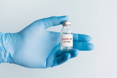 Coronavirus aşısı konsepti ve geçmişi.