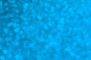 Bulanık mavi bokeh ışıkları ve arkaplan.