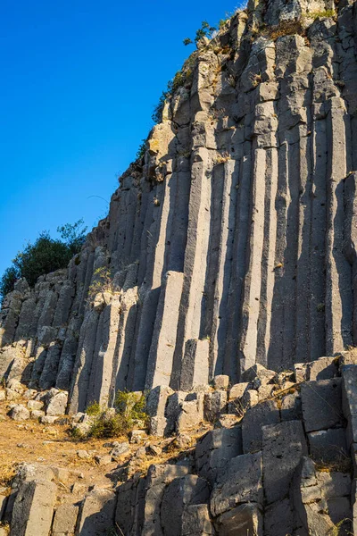 Στήλες Βασάλτη Στο Παγκόσμιο Γεωπάρκο Kula Salihli Unesco Manisa Τουρκία — Φωτογραφία Αρχείου