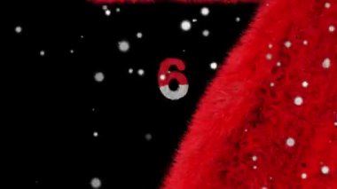 Bouncing Santa Hary text with alpha countdown from 10 to 0