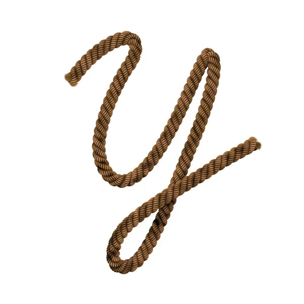 Rugged Rope Text Typeface Letter — Fotografia de Stock